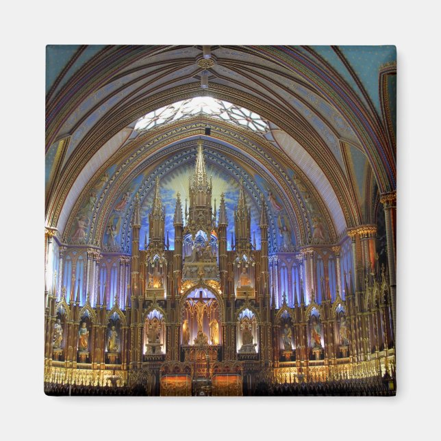 Aimant Canada, Québec, Montréal. Intérieur de Notre 2 (Devant)