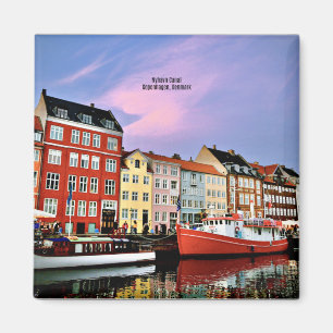 Aimant Canal Nyhavn, Copenhague, Danemark
