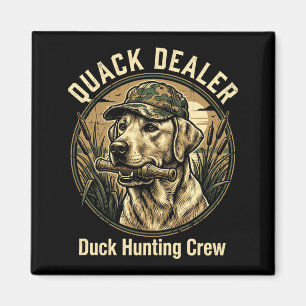 Aimant Canard de chasse Labrador Retriever Drôle de Coinc