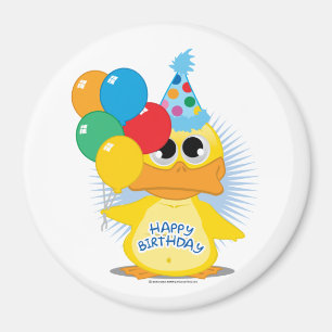 Aimant Canard de joyeux anniversaire