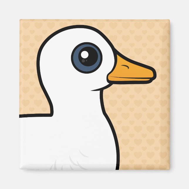Aimant Canard Pekin Birdorable (Devant)