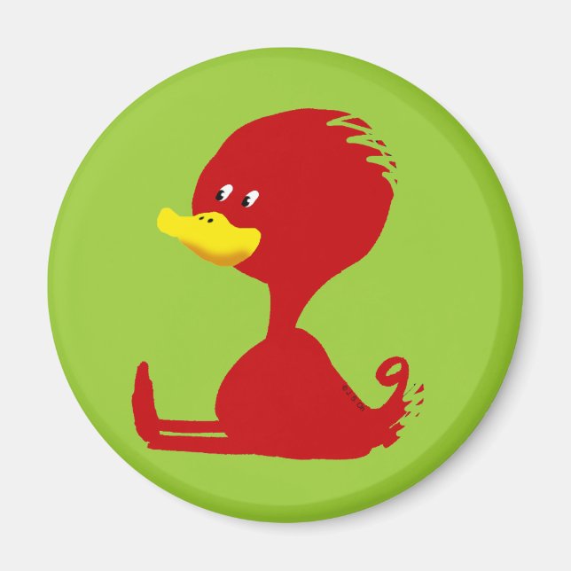 Aimant Canard rouge (Devant)