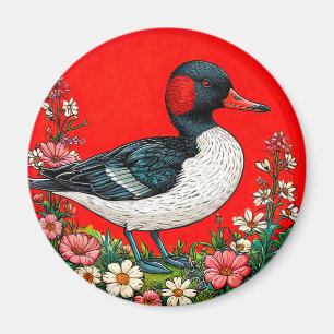 Aimant Canard vibrant illustré