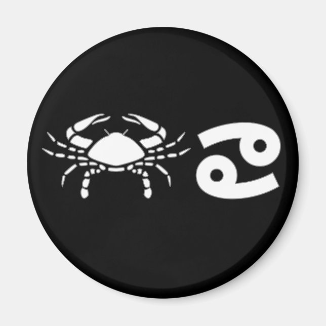 Aimant Cancer avec symbole (Devant)