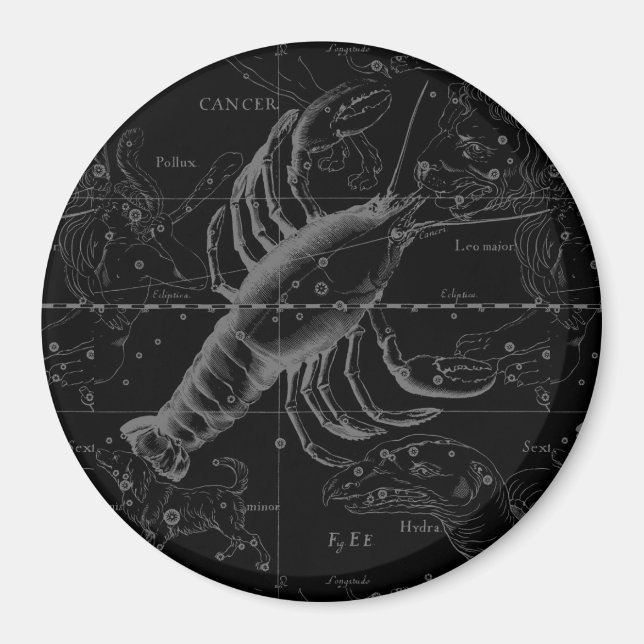 Aimant Cancer Constellation Hevelius 1690 Décor (Devant)