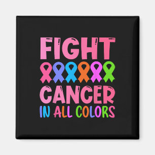 Aimant Cancer Dans Toutes Les Couleurs Ribbon Conscience 