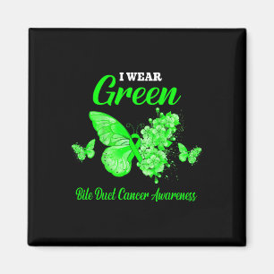 Aimant Cancer du canal Je porte un papillon vert de sensi