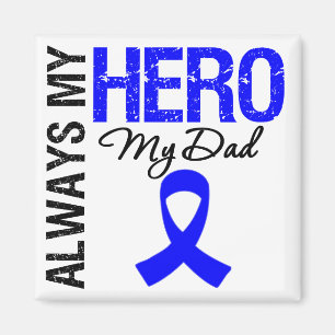 Aimant Cancer du colon toujours mon héros mon papa