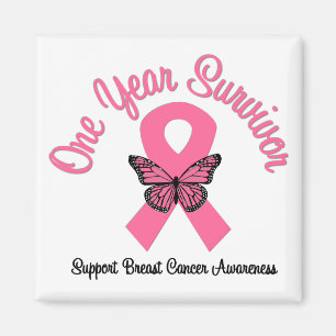Aimant Cancer du sein 1 an Survivant