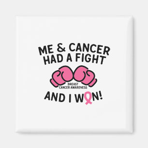 Aimant Cancer du sein J'ai gagné le soutien du survivant 