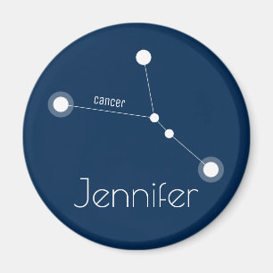 Aimant Cancer personnalisé Constellation zodiaque