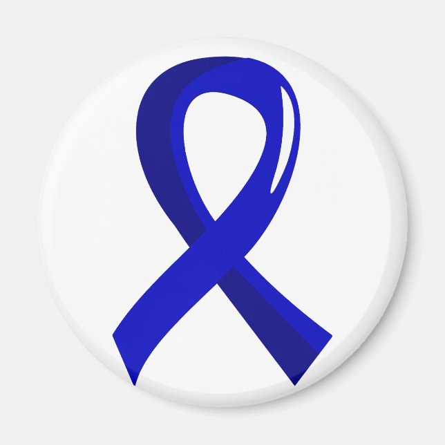 Aimant Cancer rectal Ruban bleu 3 (Devant)