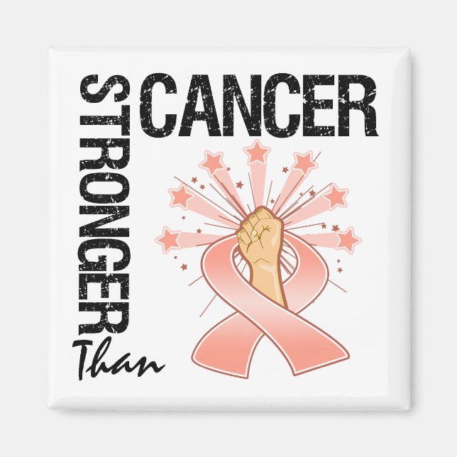 Aimant Cancer utérin - Plus fort que le cancer (Devant)