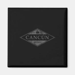 Aimant Cancun Mexique Souvenir Rétro Plage Vintage Femmes