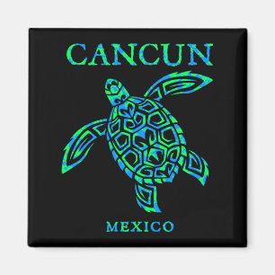 Aimant Cancun Mexique Tortue de Mer Garçons Filles Femmes