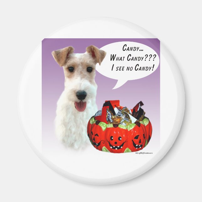 Aimant Candy Halloween Fox fil Terrier (Devant)