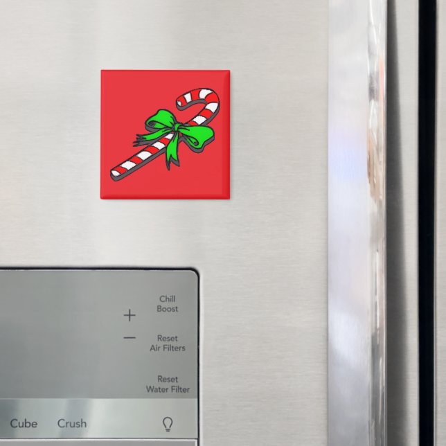 Aimant Canne de bonbons  (In situ (réfrigérateur))