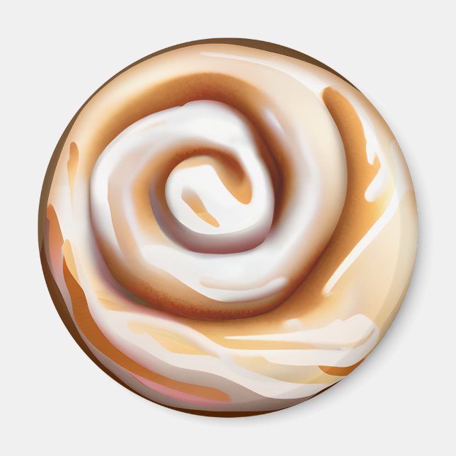 Aimant Cannelle / Rouleau à cannelle avec glace (Devant)