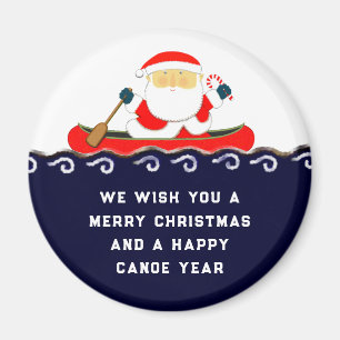 Aimant Canoë Camping Noël Collectif