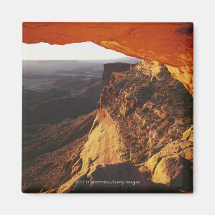 Aimant Canyon renversé et rocheux de roche orange
