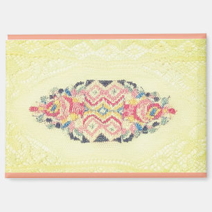 AIMANT CAOUTCHOUC FLEURI OU TAPESTIE POUR DOLLHOUSES MÉTA