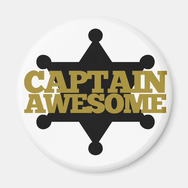 Aimant Capitaine Awesome (Devant)