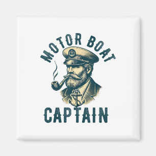 Aimant Capitaine de bateau à moteur pour propriétaire de