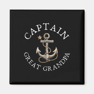 Aimant Capitaine Great Grand-pa Bateau Voilier Vintage