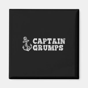 Aimant Capitaine Grumps Voilier Bateau Vintage Ancre de b