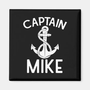 Aimant Capitaine Mike Yacht Voile Bateau Navire Ancre