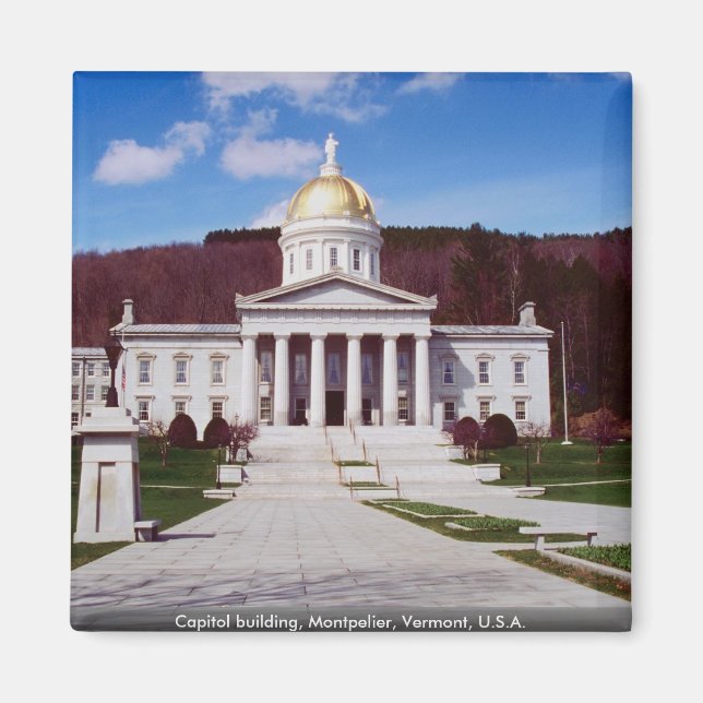 Aimant Capitol building, Montpelier, Vermont, États-Unis (Devant)
