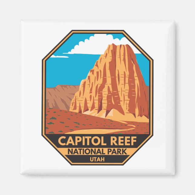 Aimant Capitol Reef National Park Cathedral Valley Loop (Devant)