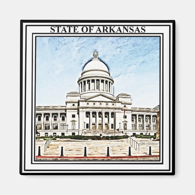 Aimant Capitole de l'État de l'Arkansas (Devant)