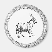 Capricorne dans une bague de zodiac