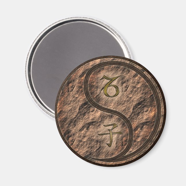 Aimant Capricorne & Rat de terre (Recto/Verso)