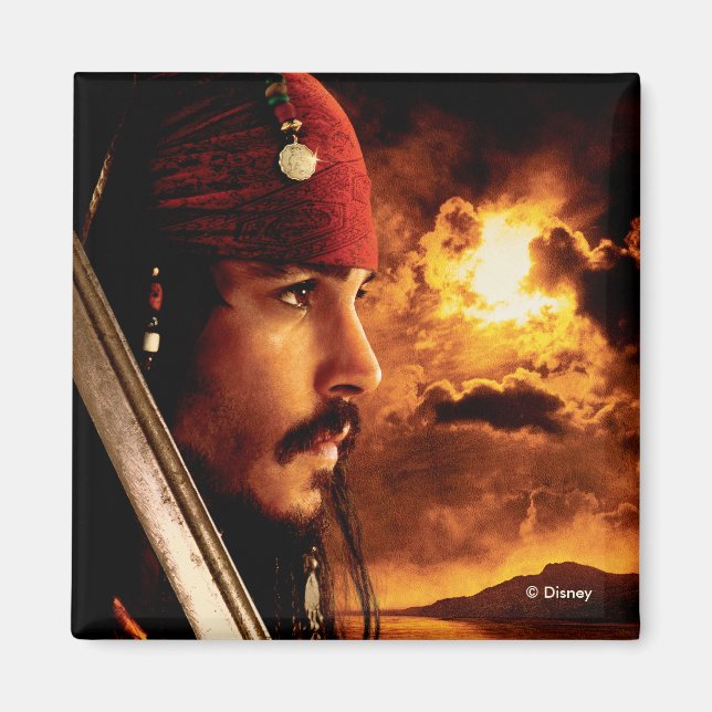 Aimant Capture de la face latérale Jack Sparrow (Devant)