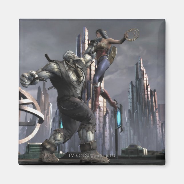 Aimant Capture d'écran : Grundy vs Wonder Woman (Devant)