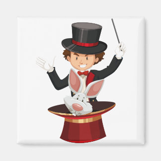 Aimant Caractère de dessin de magicien