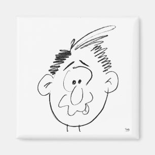 Aimant Caractère Silly Face Homme Animi