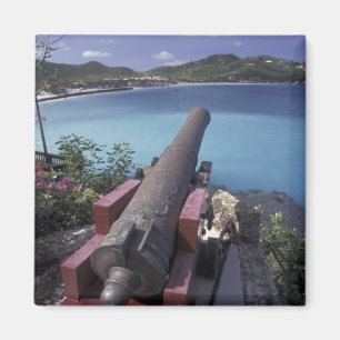 Aimant CARAÏBES, St. Barts, Connon visant dans la baie de