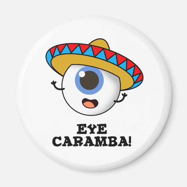 Aimant Caramba de l'oeil amusant pistolet mexicain (Devant)