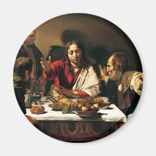 Aimant Caravaggio - Cène à Emmaüs - Peinture classique