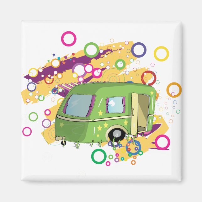 Aimant caravane (Devant)