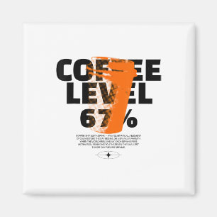 Aimant Carburant du matin Café Rétro 67 Tasse Motivation