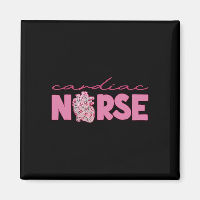 Aimant Cardiac Nurse Valentine's Day Valentine Cardiologi (Devant)