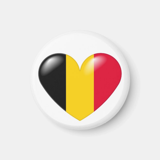 Aimant cardiaque belge - Coeur belge (Devant)