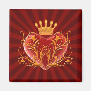 Aimant cardiaque Filigree Crown