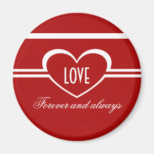 Aimant cardiaque simple, Rouge profond