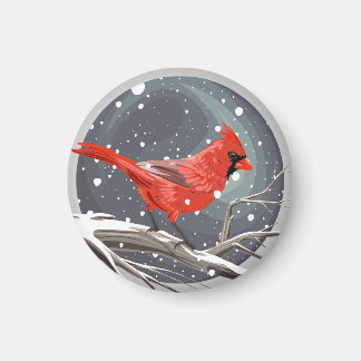 Aimant Cardinal d'hiver