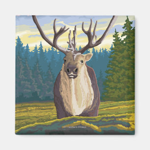 Aimant Caribou dans le sauvage - ressortissant de